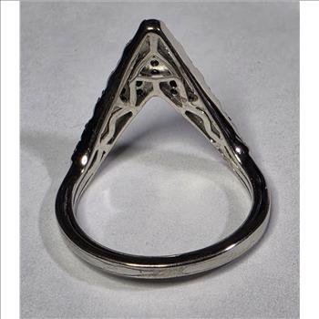 No Reserve  .22 ct Natural Diamond RIng Size 56