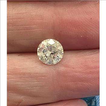 No Reserve 1.02 ct Natural Diamond Round Cut Loose Gemstone