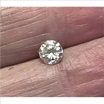 No Reserve .39 ct Natural Diamond Round Cut Loose Gemstone