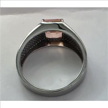 No Reserve Men's Morganite RIng Size 14