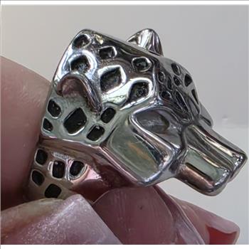 No Reserve Men's 3d  Leopard Ring Size 10