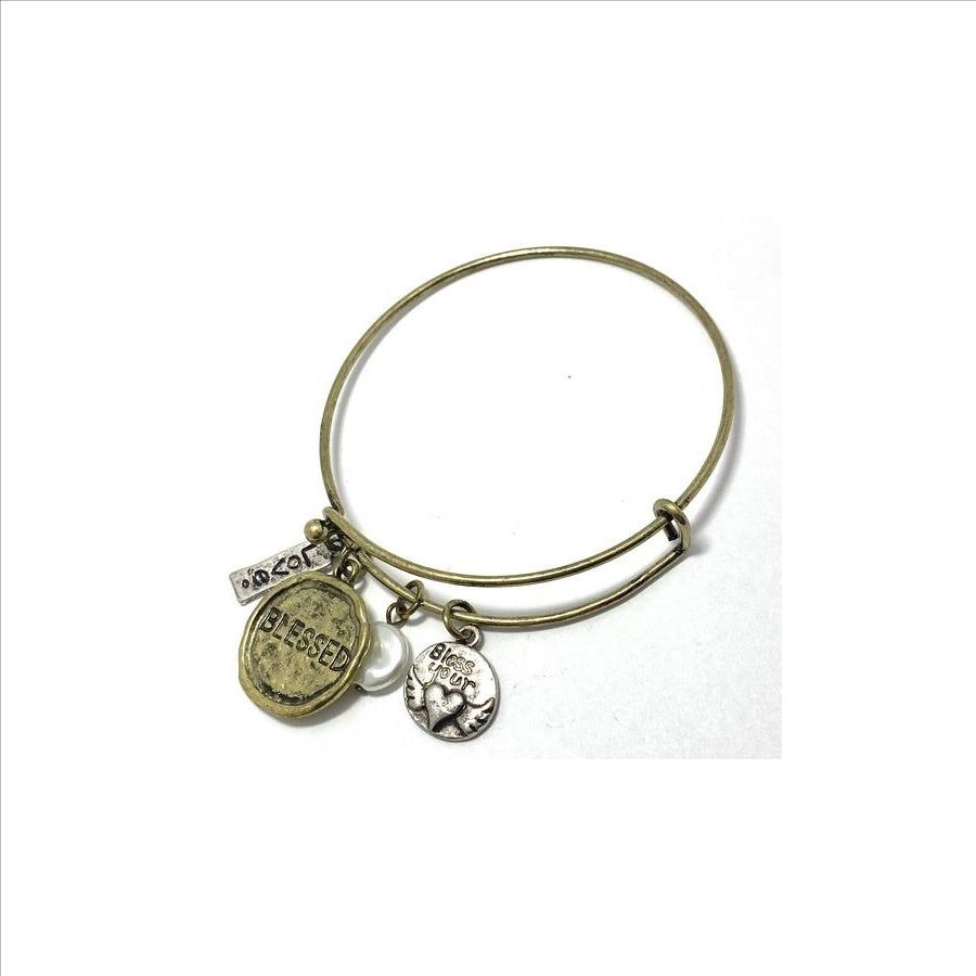 Blessed Charm Bangle Bracelet