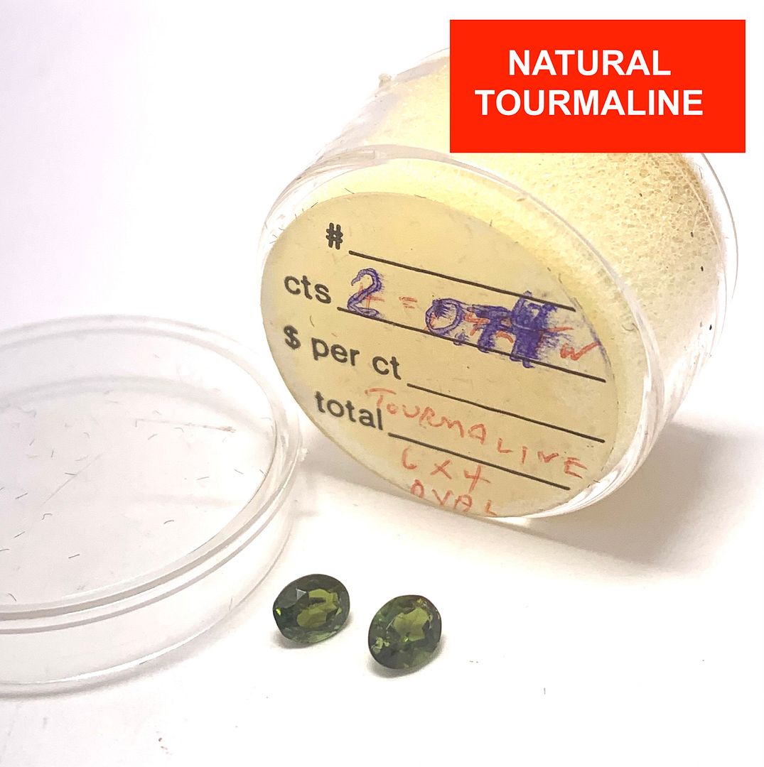 $145 Retail Lot of 1.42 ctw Natural  Brazilian Tourmaline Loose Gemstone 6X4mm