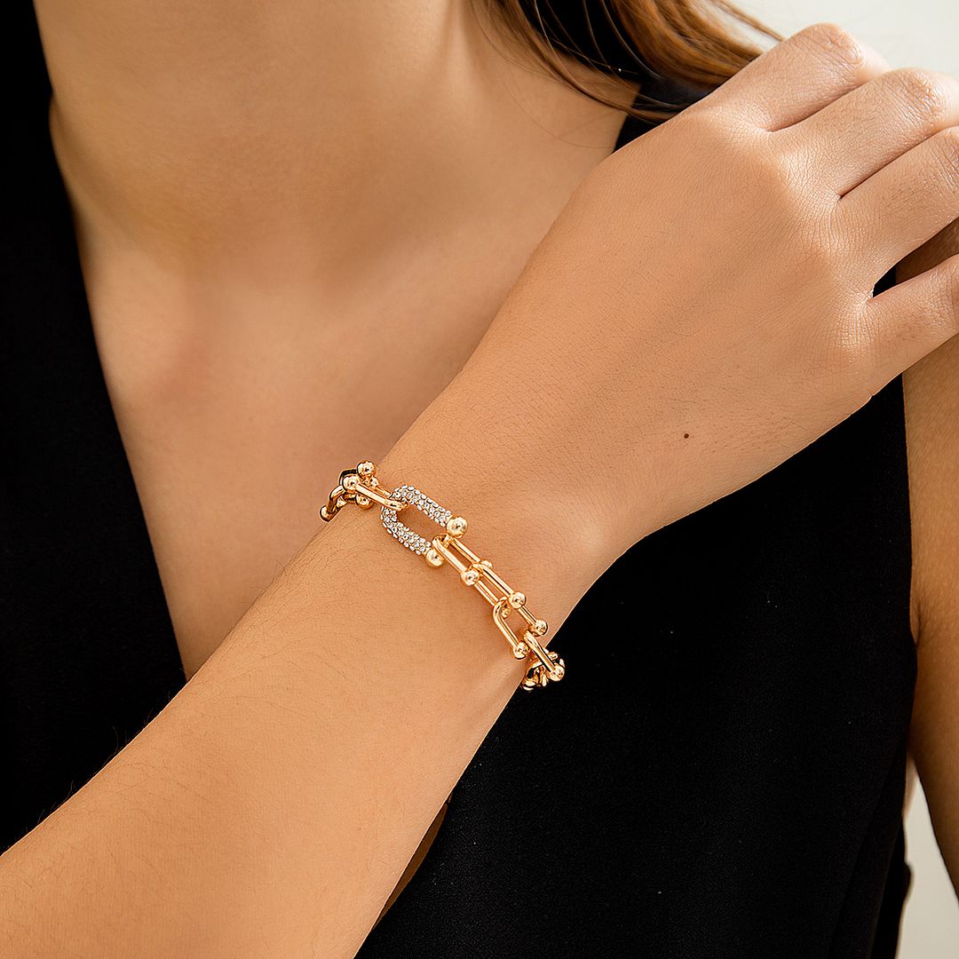 16.6 gram 0.25ctw Diamonique Diamond Fancy Link Bracelet