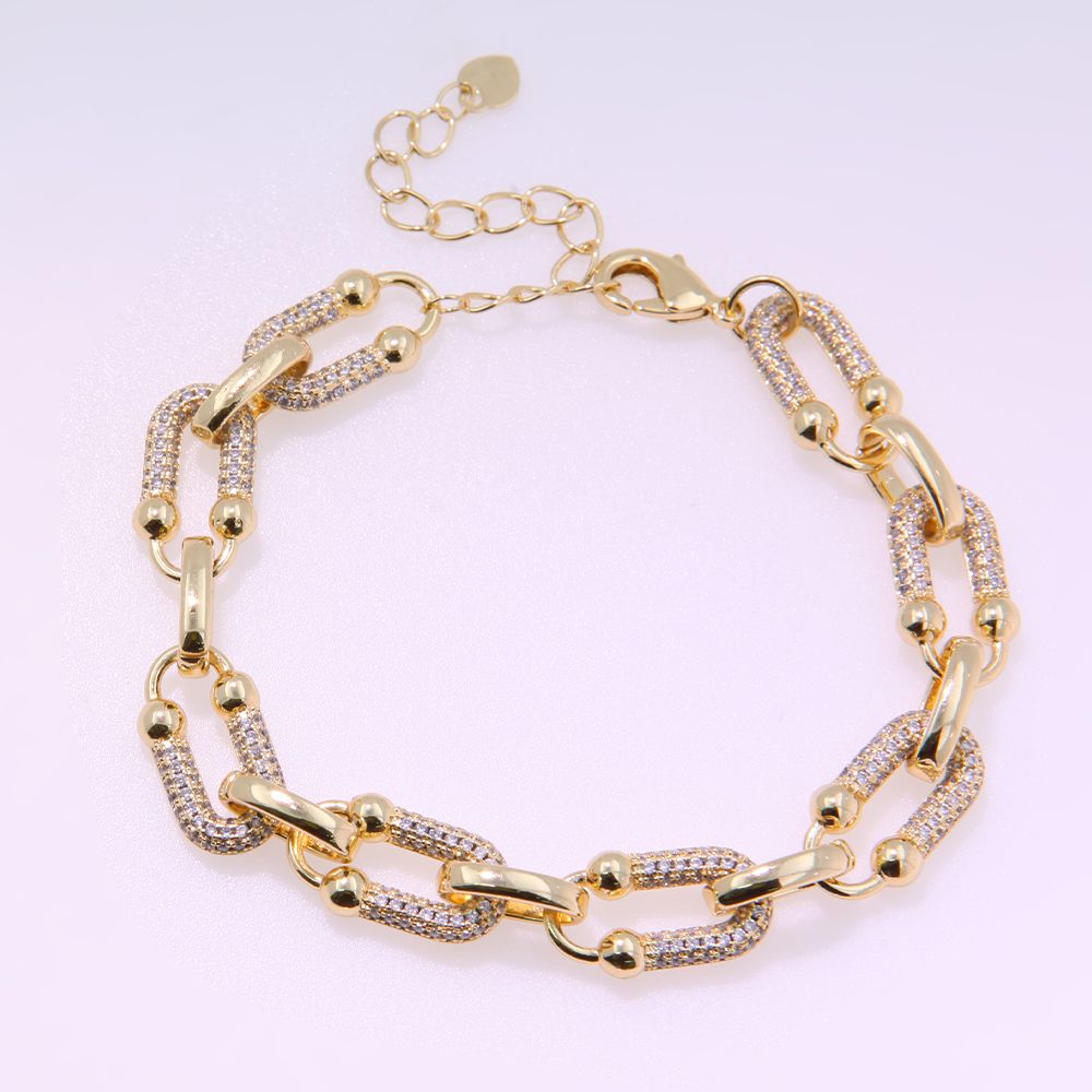 16.6 gram 0.75ctw Diamonique Diamond Fancy Link Bracelet