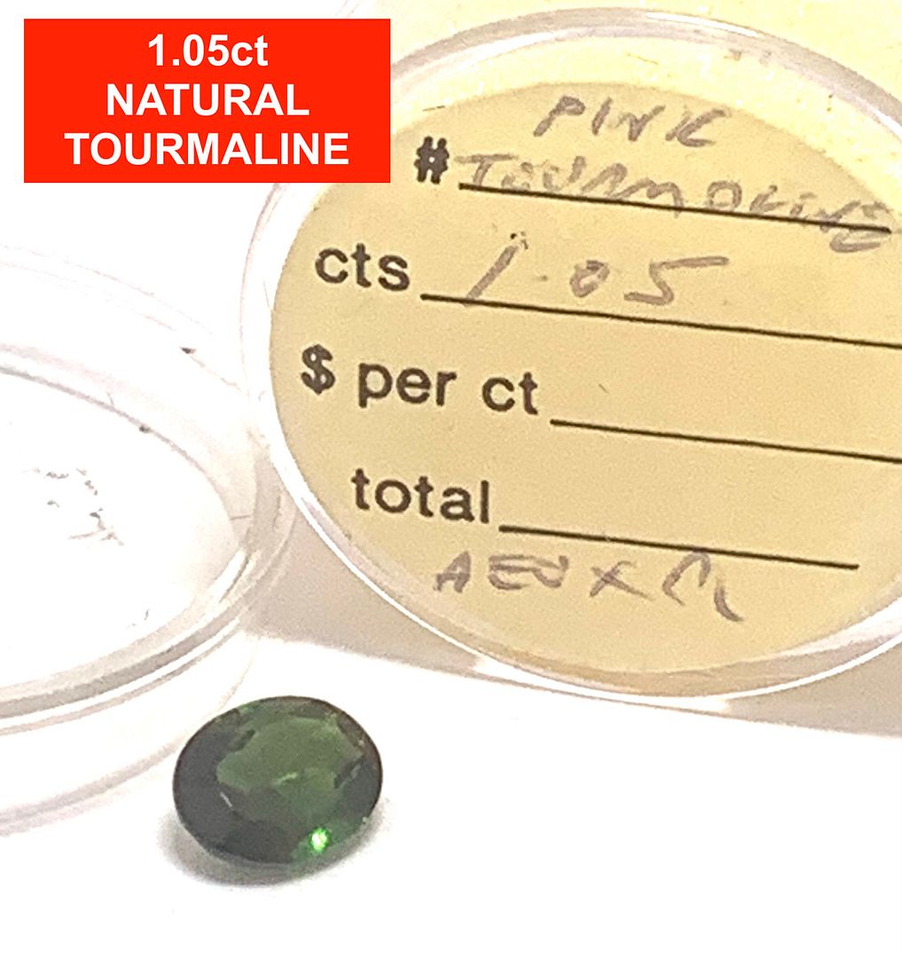 $275 Retail 1.05ctw Natural  Brazilian Tourmaline Loose Gemstone 8X6mm