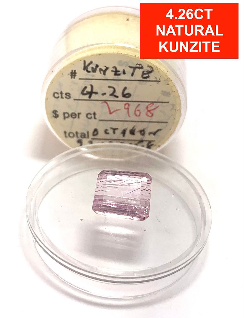 $295 Retail 4.26ctw Natural  Brazilian Kunzite Loose Gemstone 9.2X8.5X5.0mm