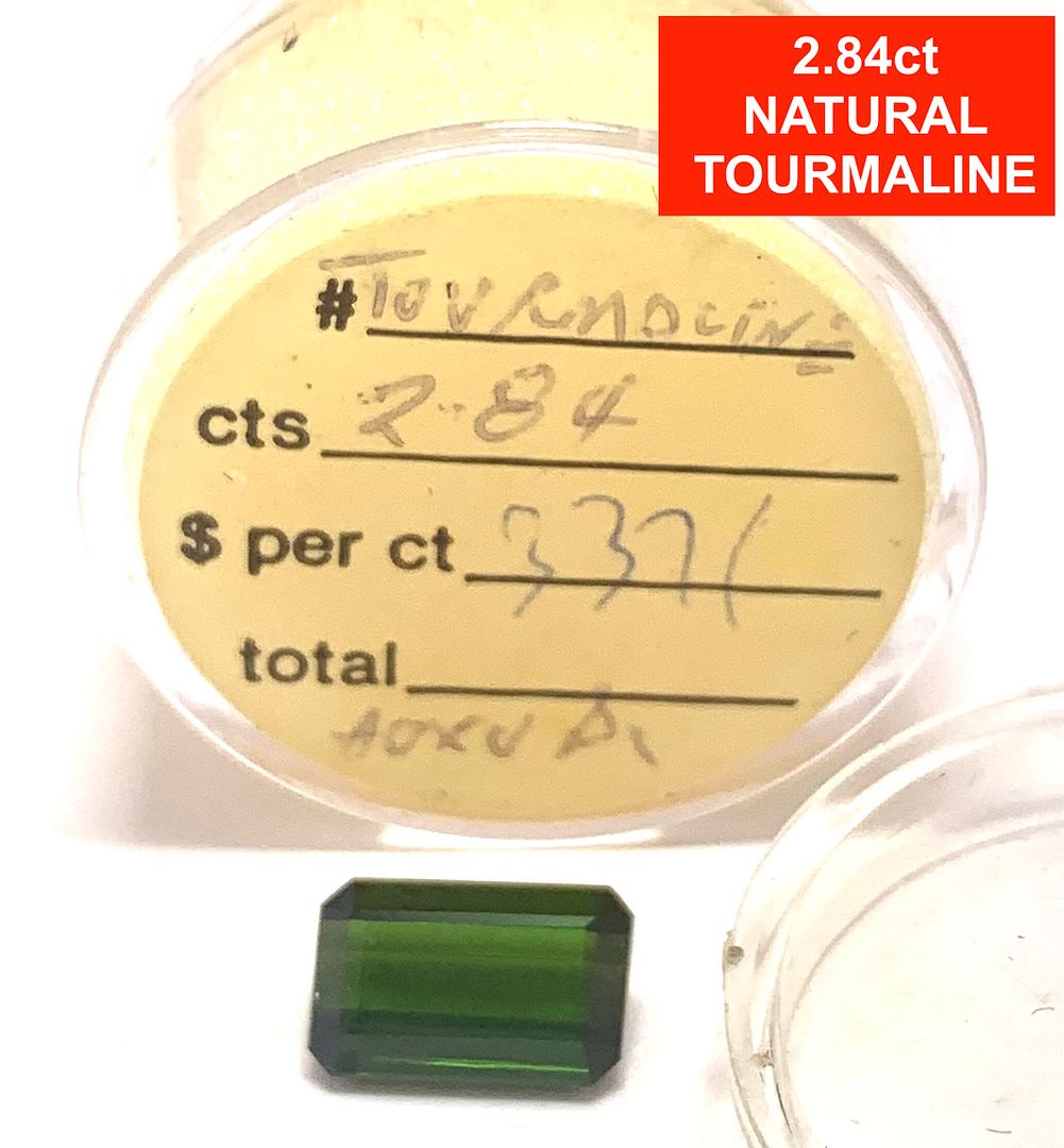 $345 Retail 2.84 ctw Natural  Brazilian Tourmaline Loose Gemstone 10X6mm