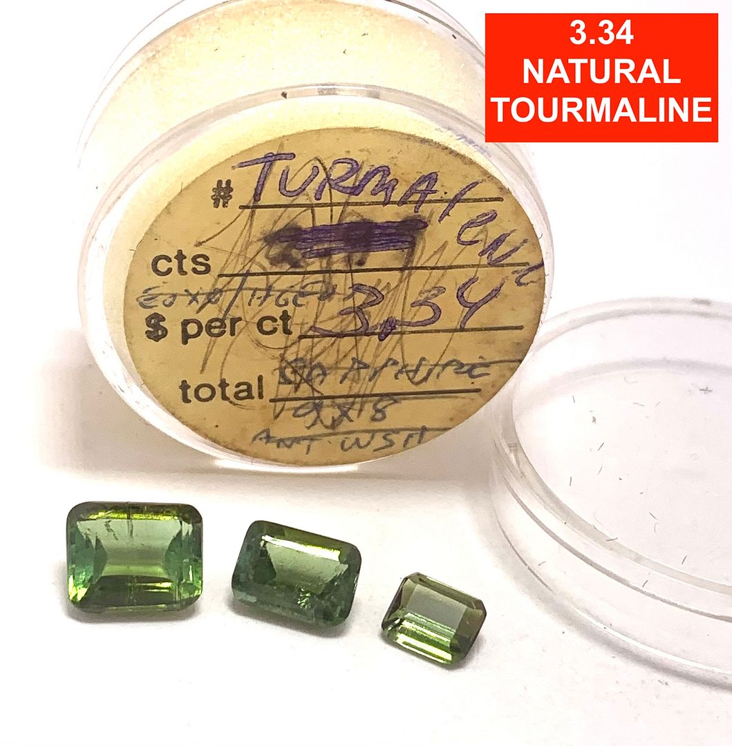 $345 Retail Lot of 3.34 ctw Natural  Brazilian Tourmaline Loose Gemstone 3-5-7mm