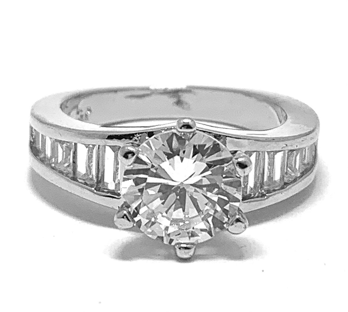 4.50ctw Diamonique Diamon Engagement  Ring