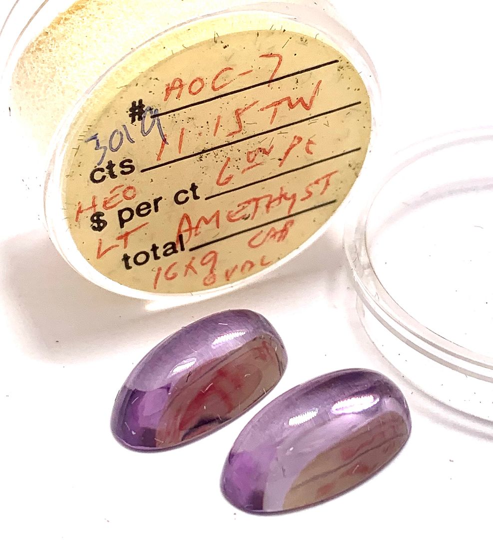 $485 Retail Lot Of 11.15ctw Natural Untreated 2 Brazilian Amethyst Loose Gemstones 16X9  MM
