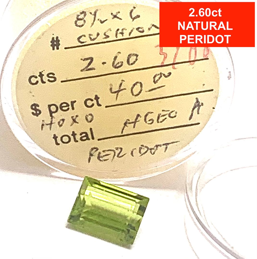 $595 Retail 2.60ctw Natural  Brazilian Peridot Loose Gemstone 8.5X6mm