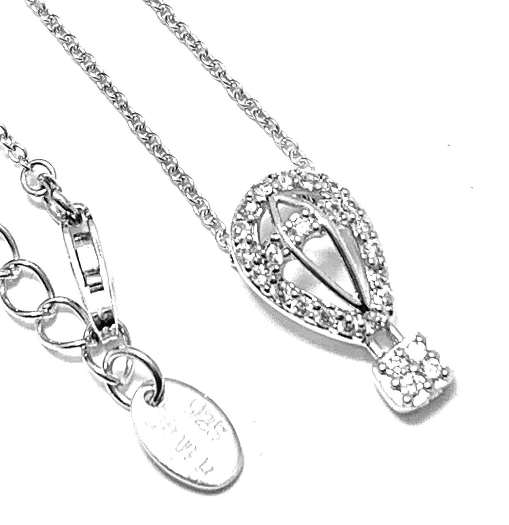 .925 Sterling Silver & 18k White Gold 0.25ctw Diamonique Diamond Necklace