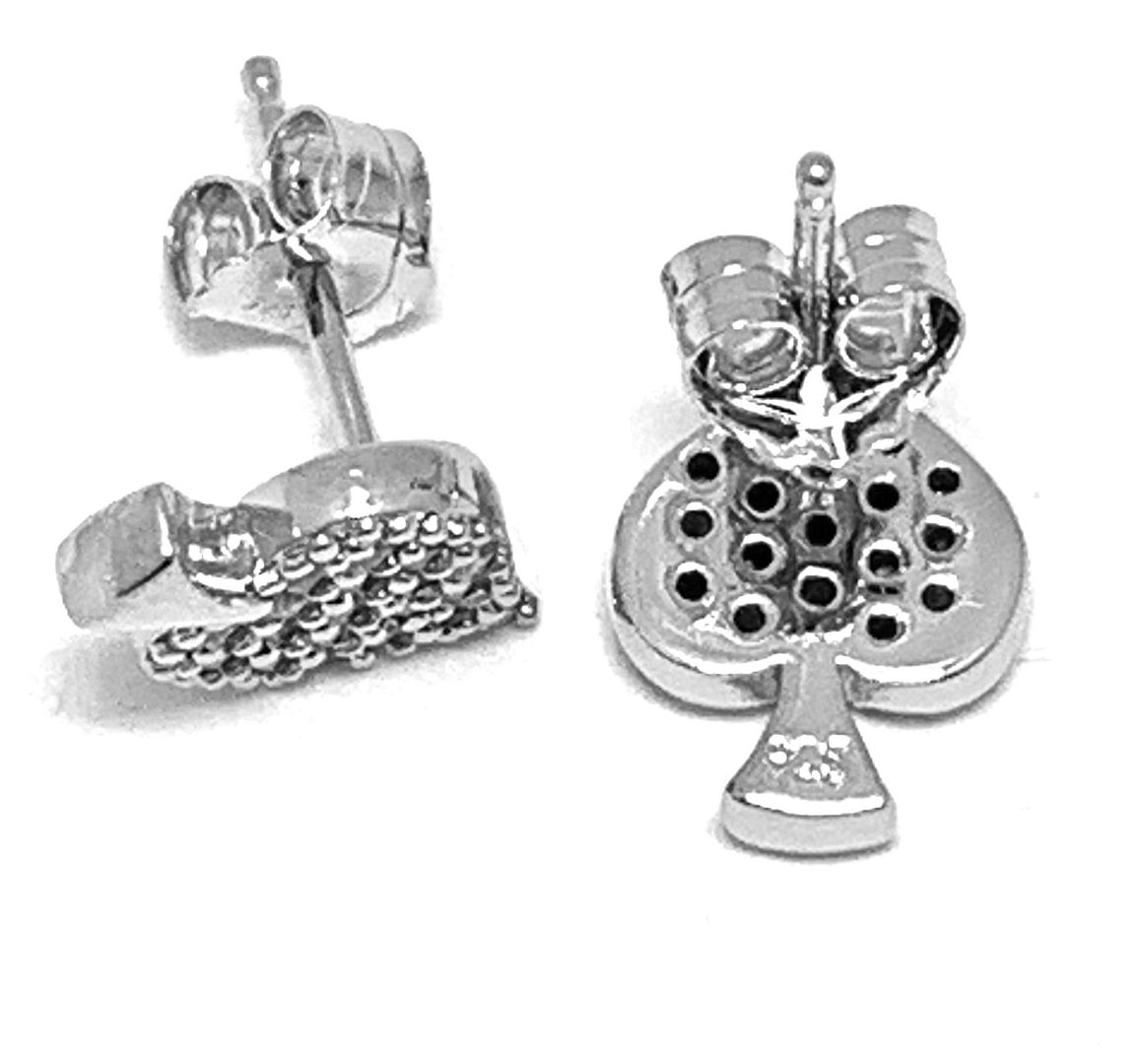 .925 Sterling Silver & 18k White Gold 0.25ctw Diamonique Diamond Stud Earrings