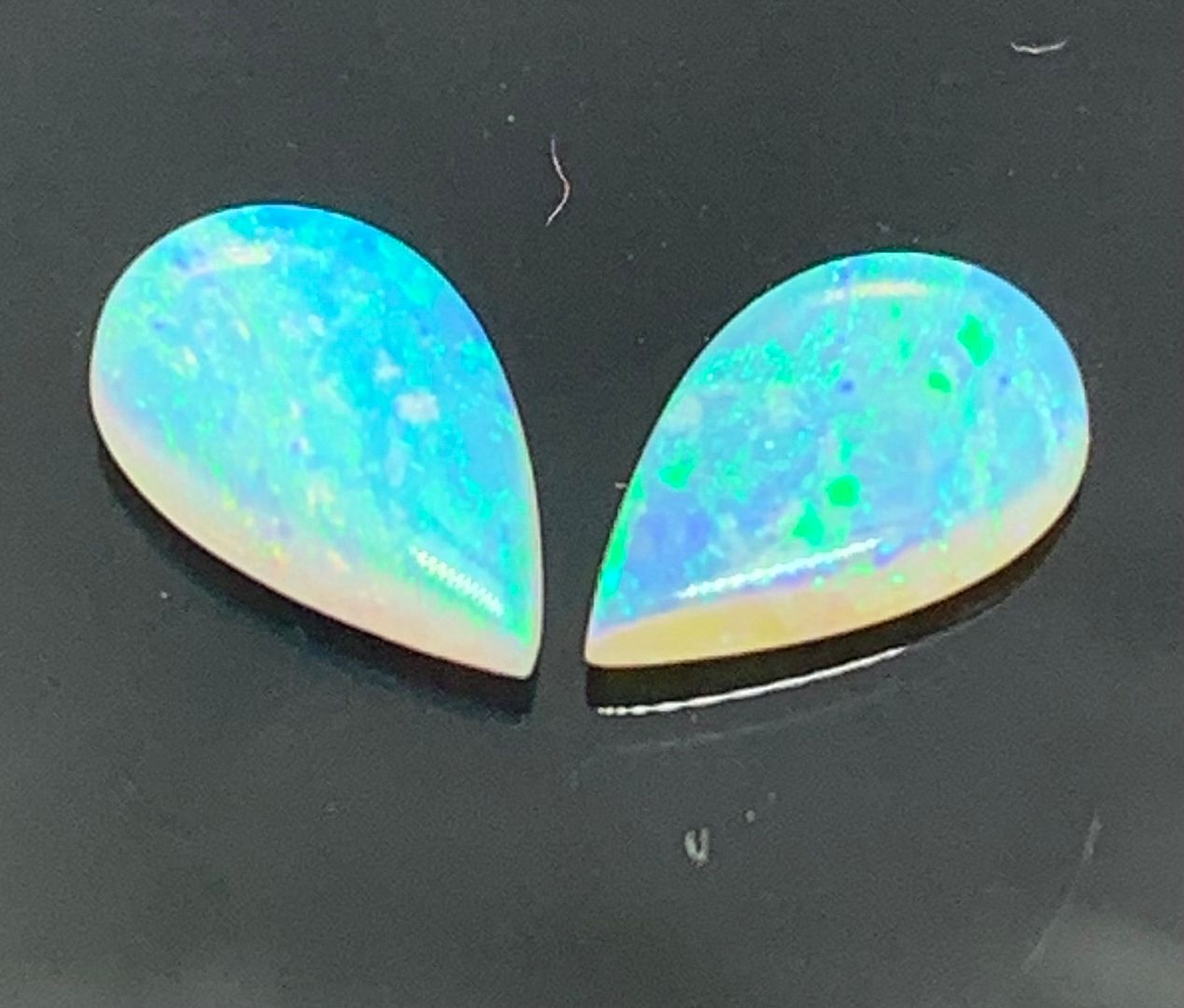 Lot of Natural 0.83ctw  Australian Opal Loose Gemstones  6X4 MM