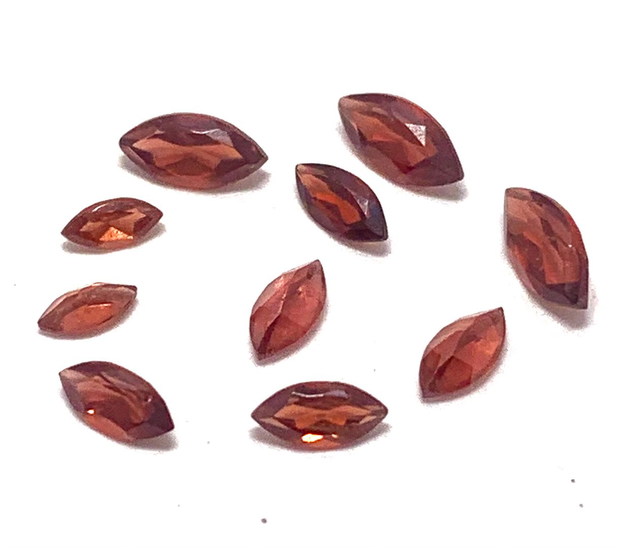 Lot of Natural 2.05ctw  African Garnet Loose Gemstones  5X2 MM