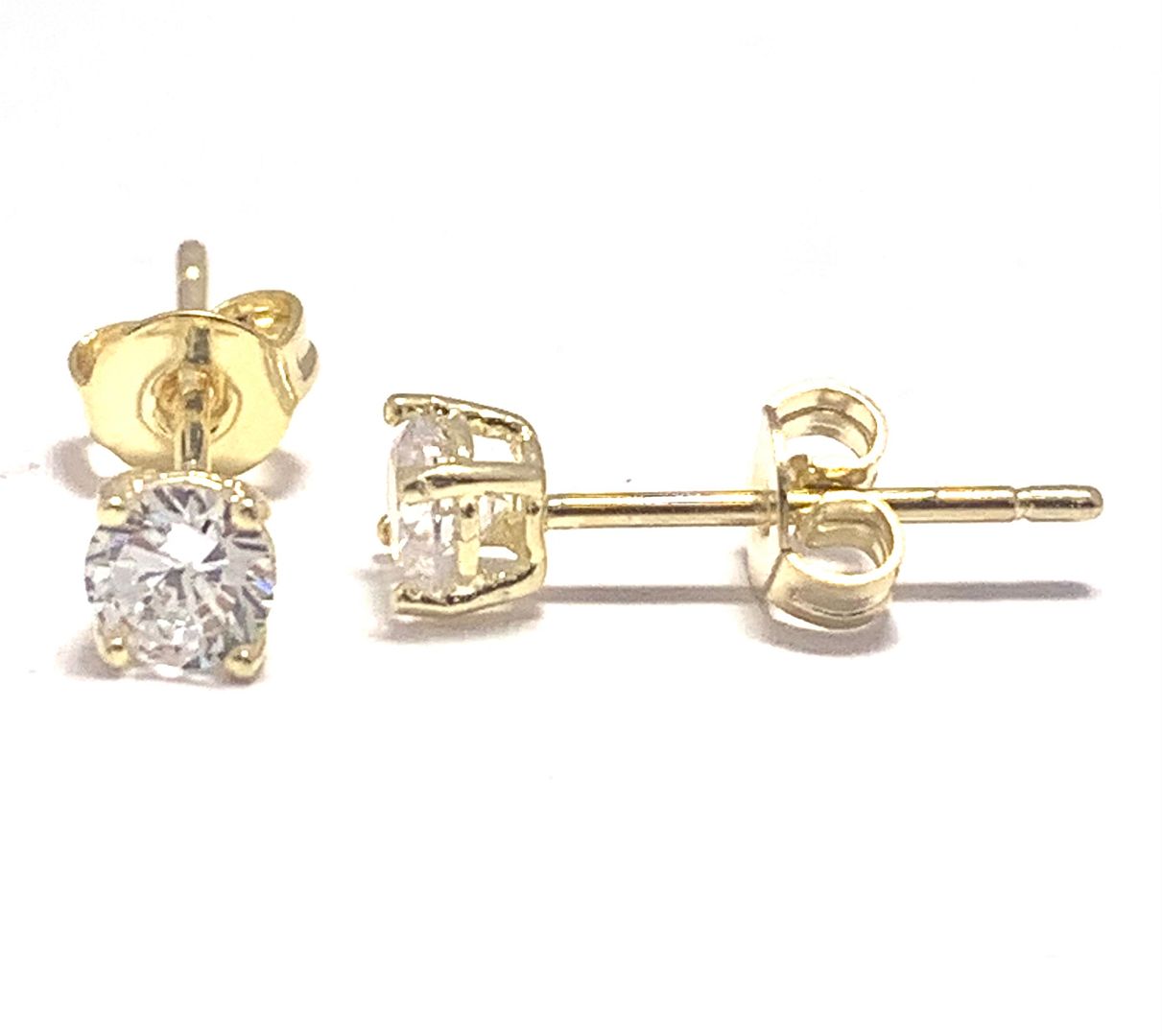 0.50ctw VVS-F  Simulated Diamonds Stud Earrings
