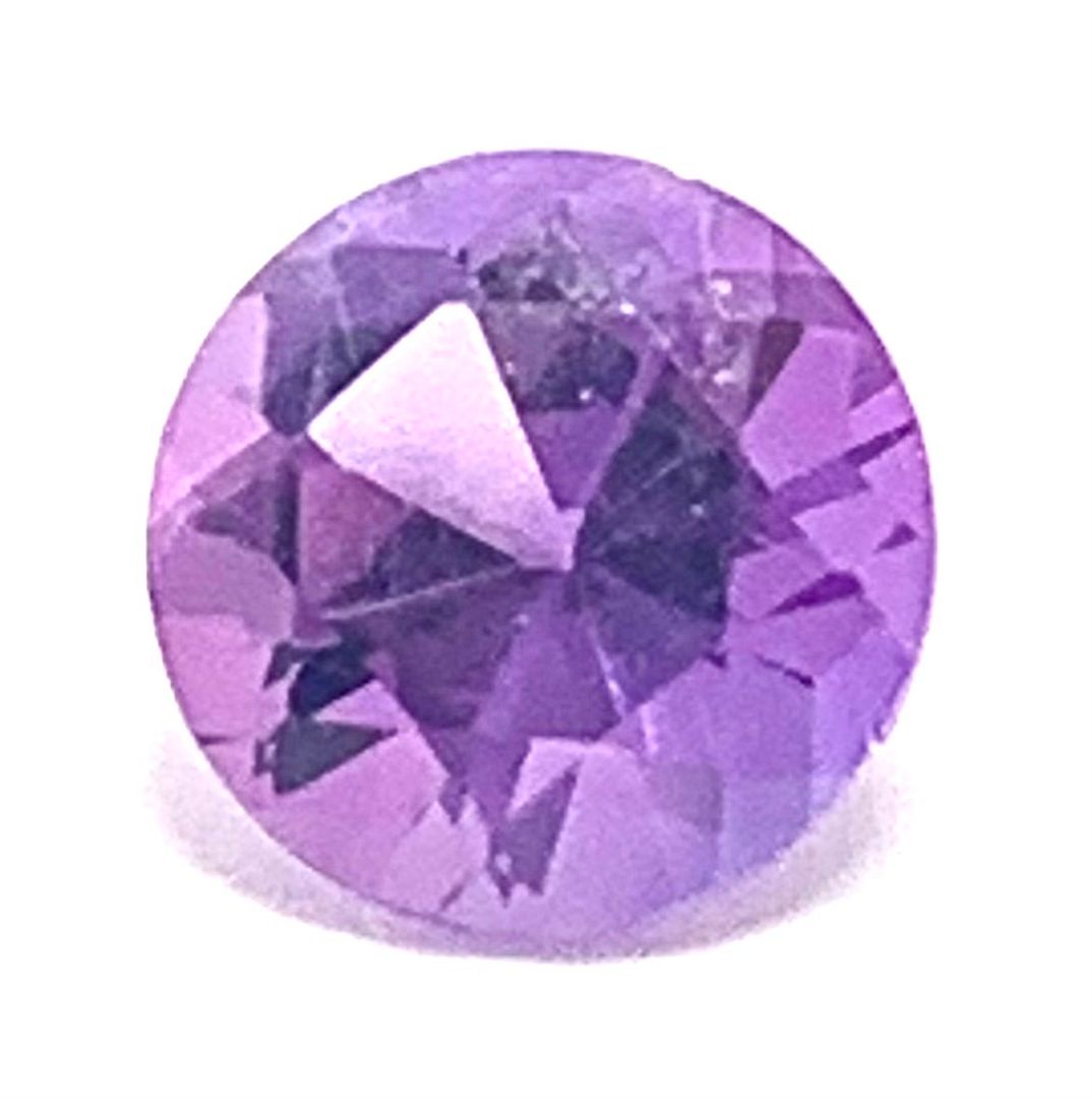 0.75 ct Natural Brazilian Round Cut Amethyst Gemstone 6X6 mm