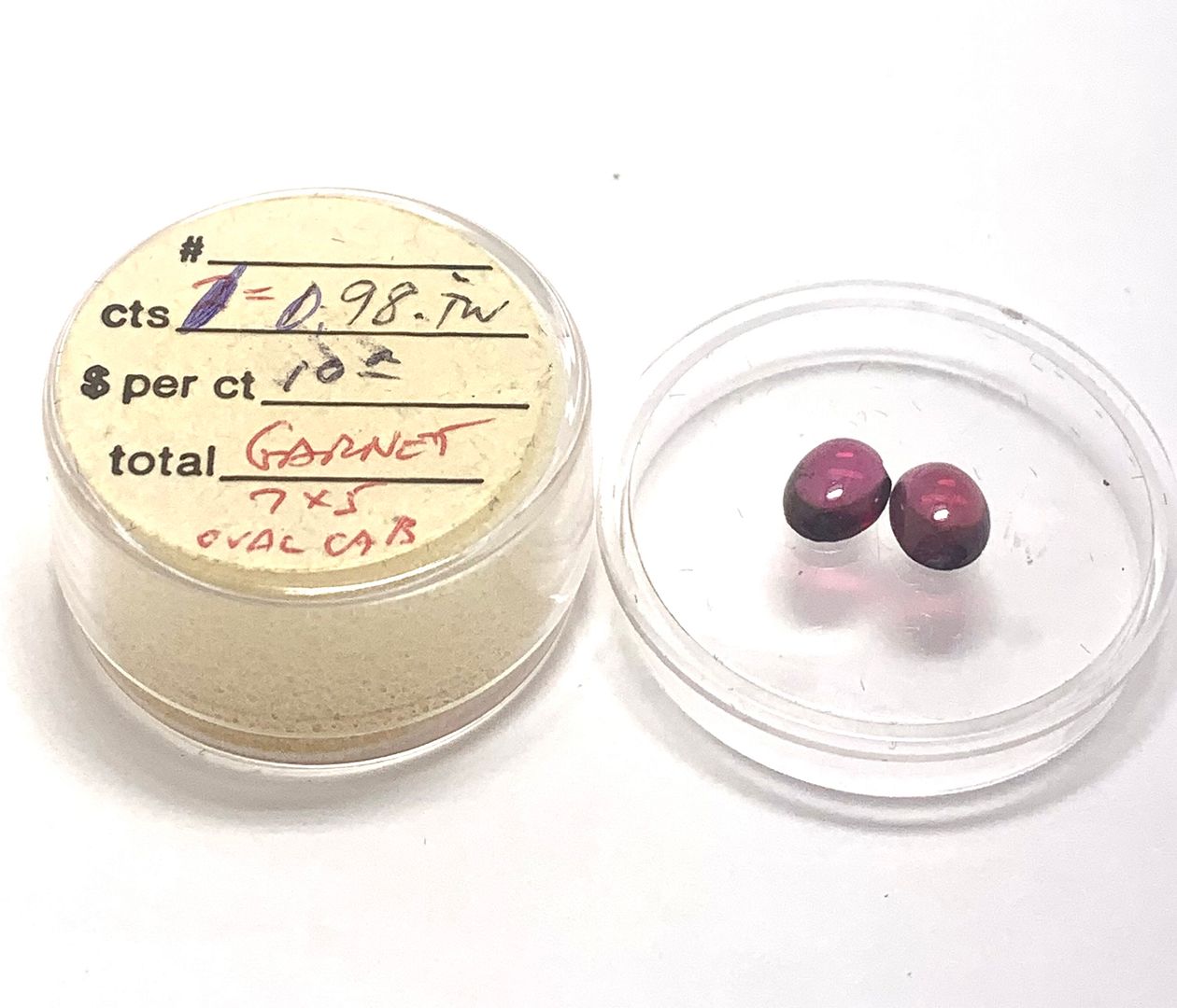 0.98ctw Natural Garnet Cabochon Cut Loose Gemstone 7X5mm