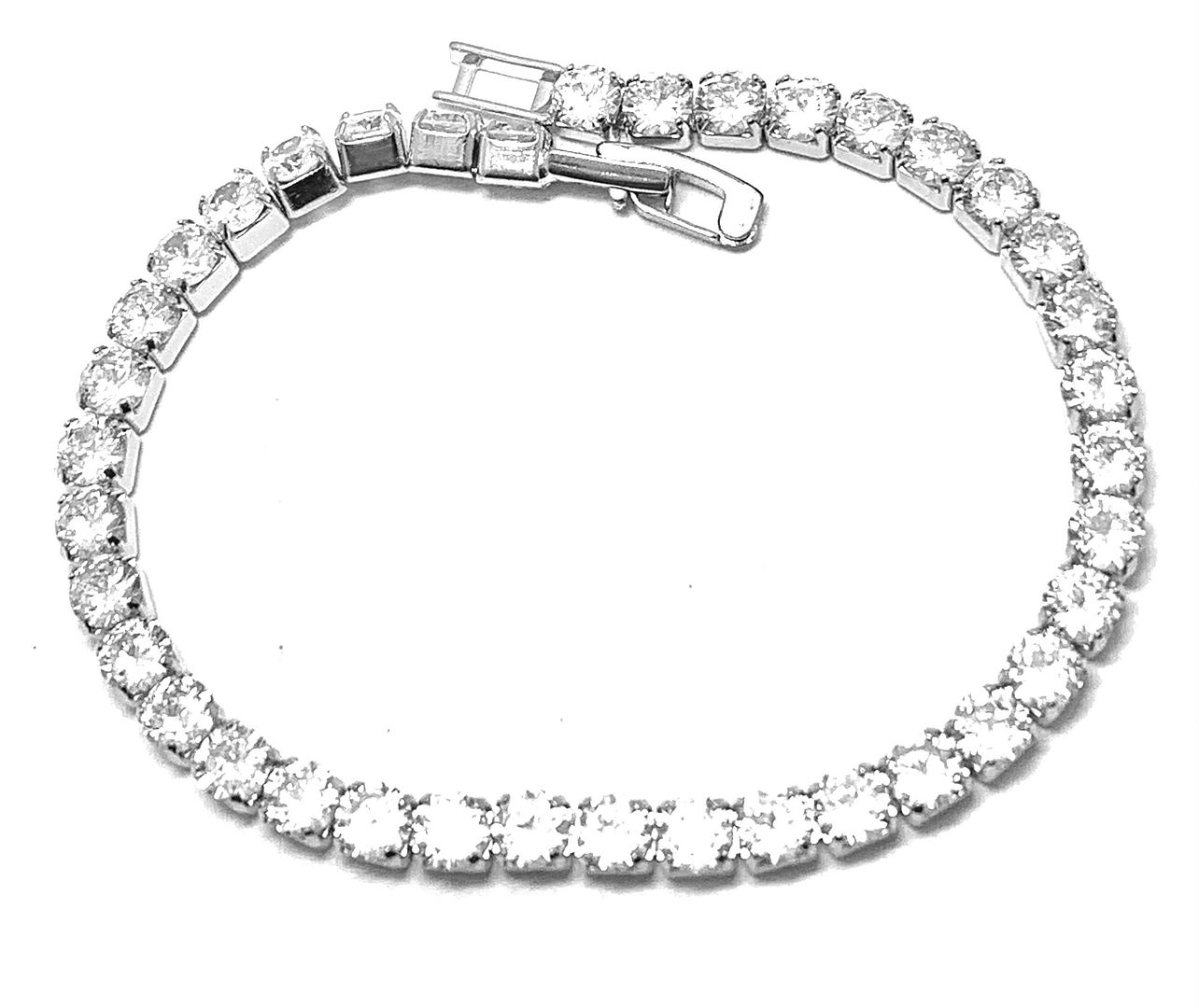 10.00ctw Diamonique Diamond Tennis Bracelet 18k Ovr
