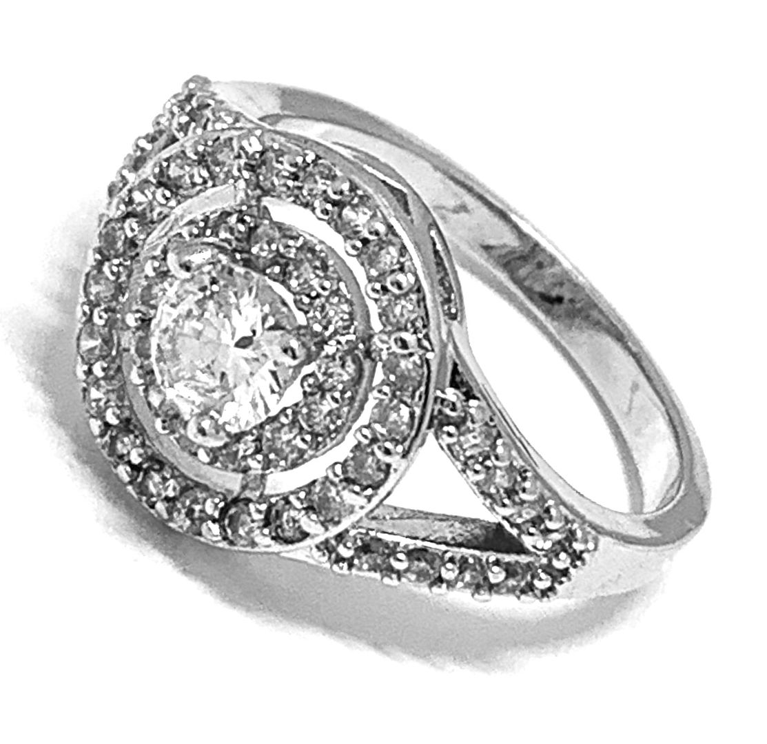 1.00ctw Diamonique Diamond Engagement Ring