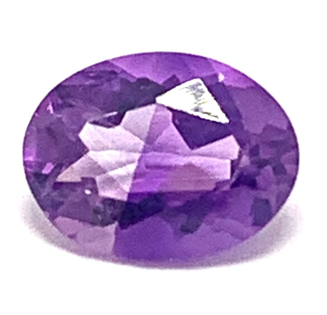 1.10 ct Natural Brazilian Oval Cut Amethyst Gemstone 8X6 mm