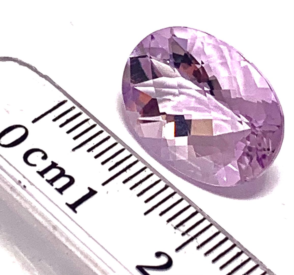 11.01ct Natural Brazilian Oval Cut Amethyst 12x18mm