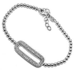 1.10ctw White Sapphire Bracelet