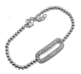 1.10ctw White Sapphire Bracelet