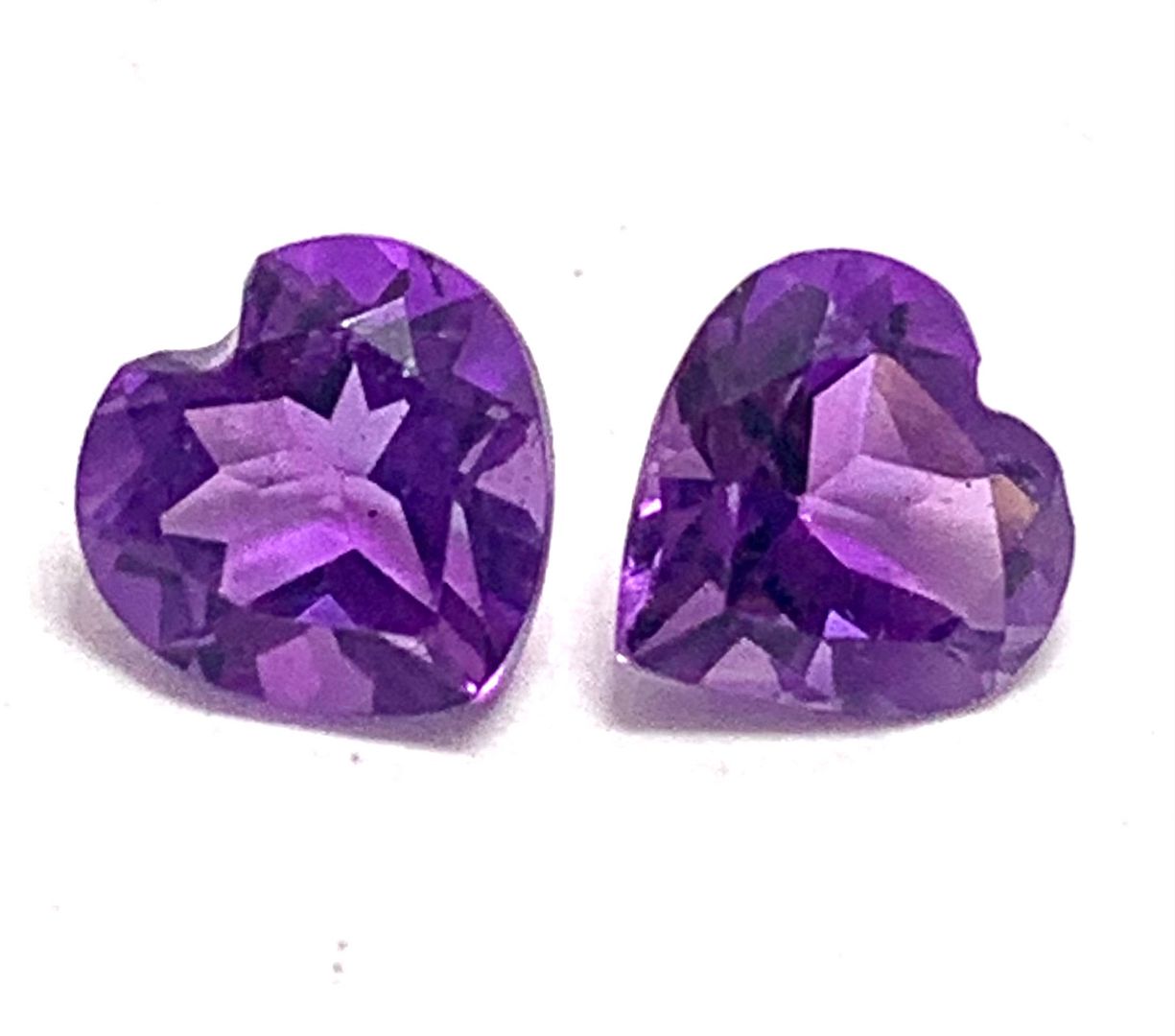 1.20 ctw Lot of Matching Natural Brazilian Untreated Amethyst Gemstones