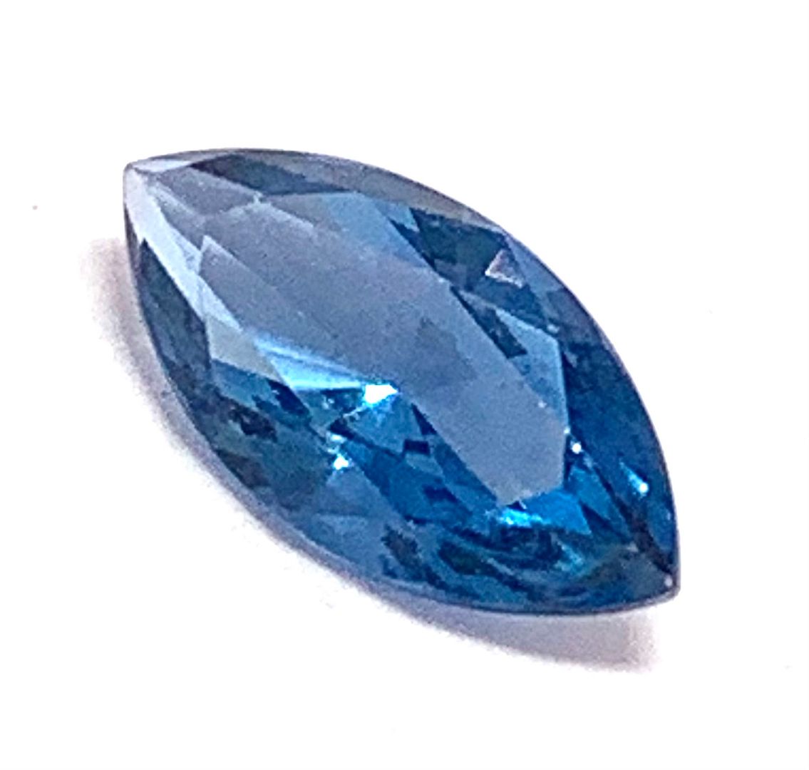 1.32ct Natural Brazilian London Blue Topaz MQ Cut 10X5mm