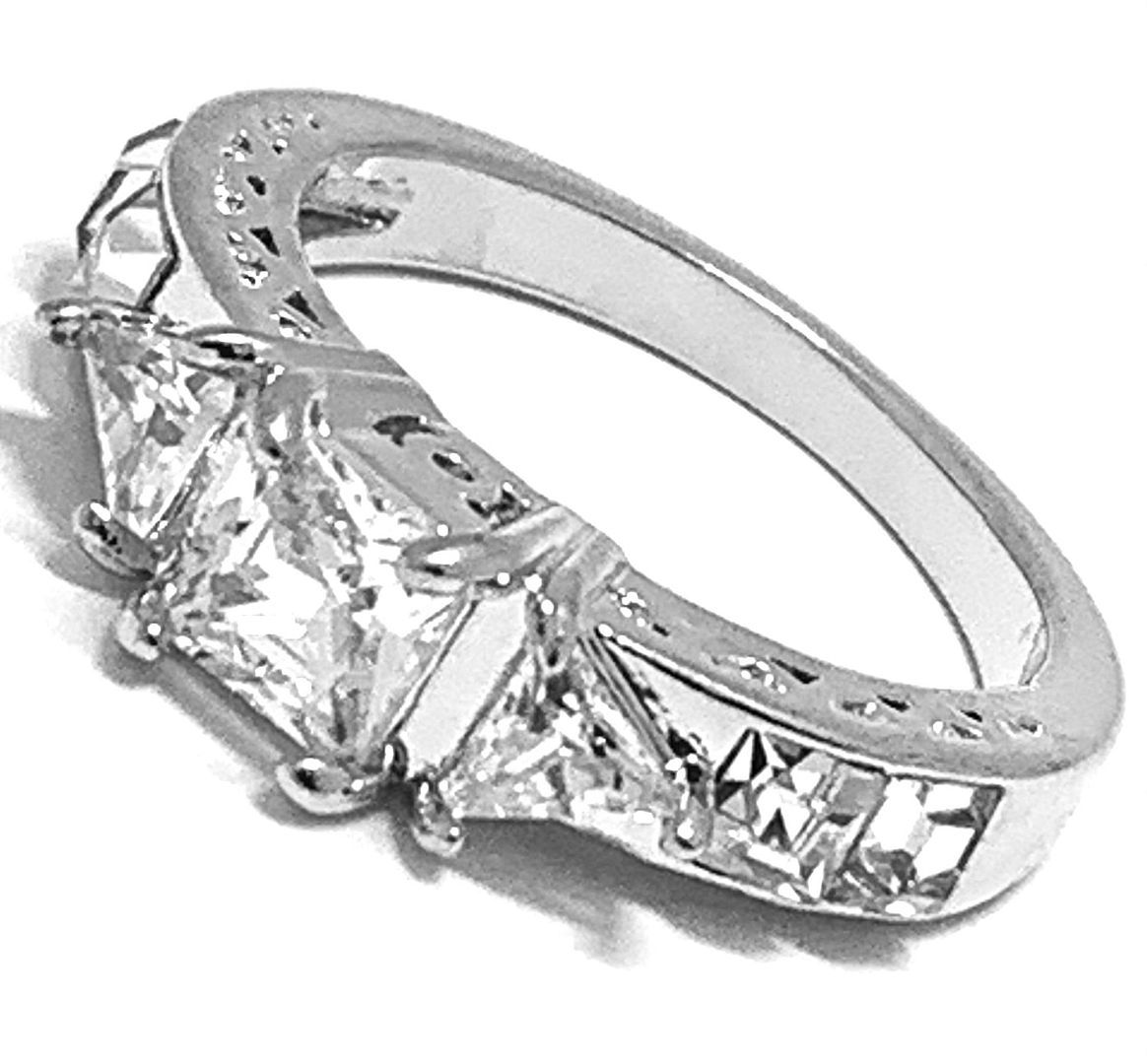 1.50ctw Diamonique Diamond Anniversary Ring Size 7