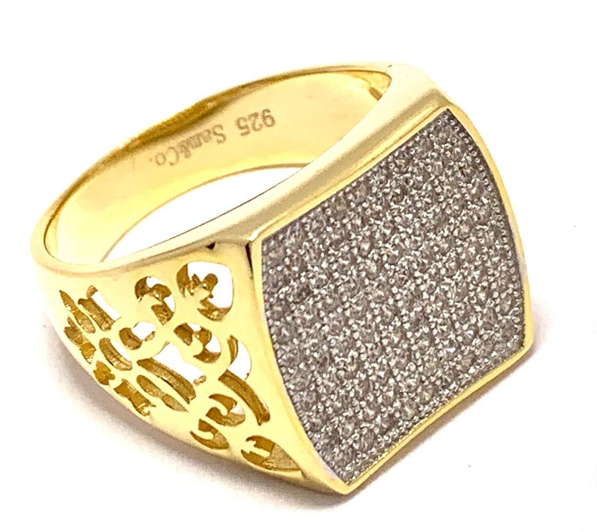 $159 Retail SAM & Co Design 1.50ctw Diamonique Diamond Unisex Ring Size 8