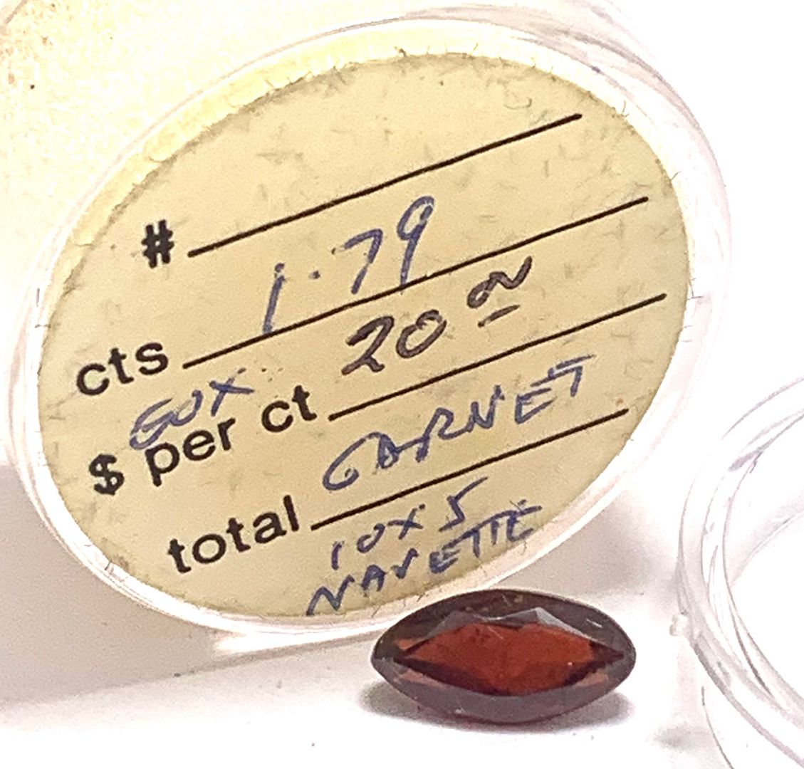 1.79ctw Natural Untreated Indian Almandite Garnet Loose Gemstones 10X5 MM