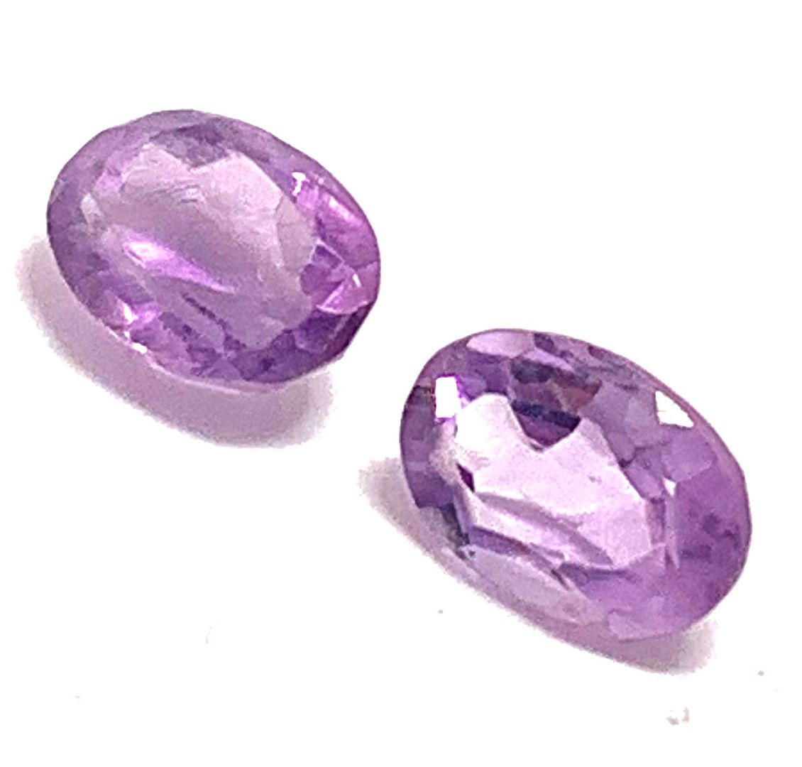 1.80 ctw Lot of Natural Brazilian Untreated Amethyst Gemstones