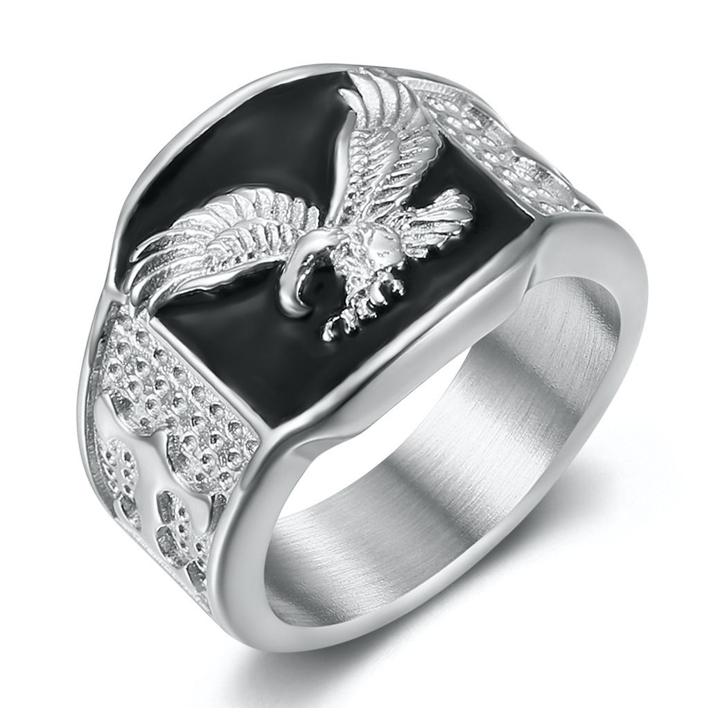 18k GoldOver Stainless Steel Unisex Eagle Ring
