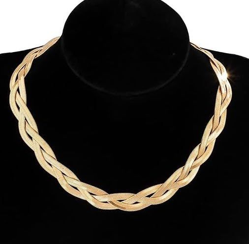 18k Yellow Gold Overlay Fancy Ladies Necklace