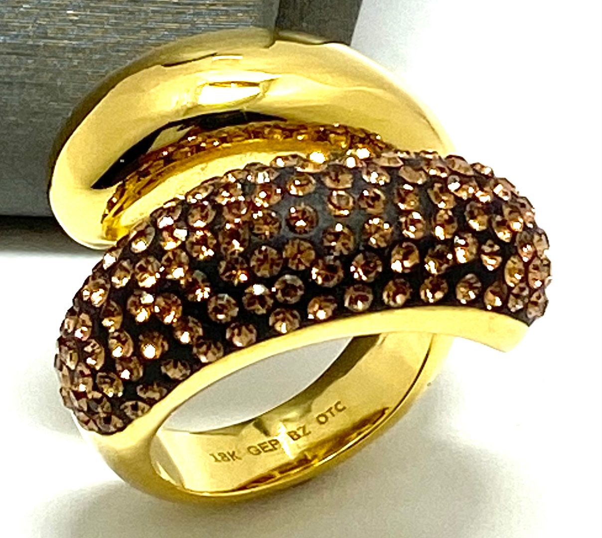 2.00 ctw Cognac Diamonique Diamonds Ring
