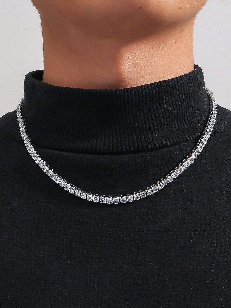 20.00ctw Diamonique Diamond Tennis Necklace