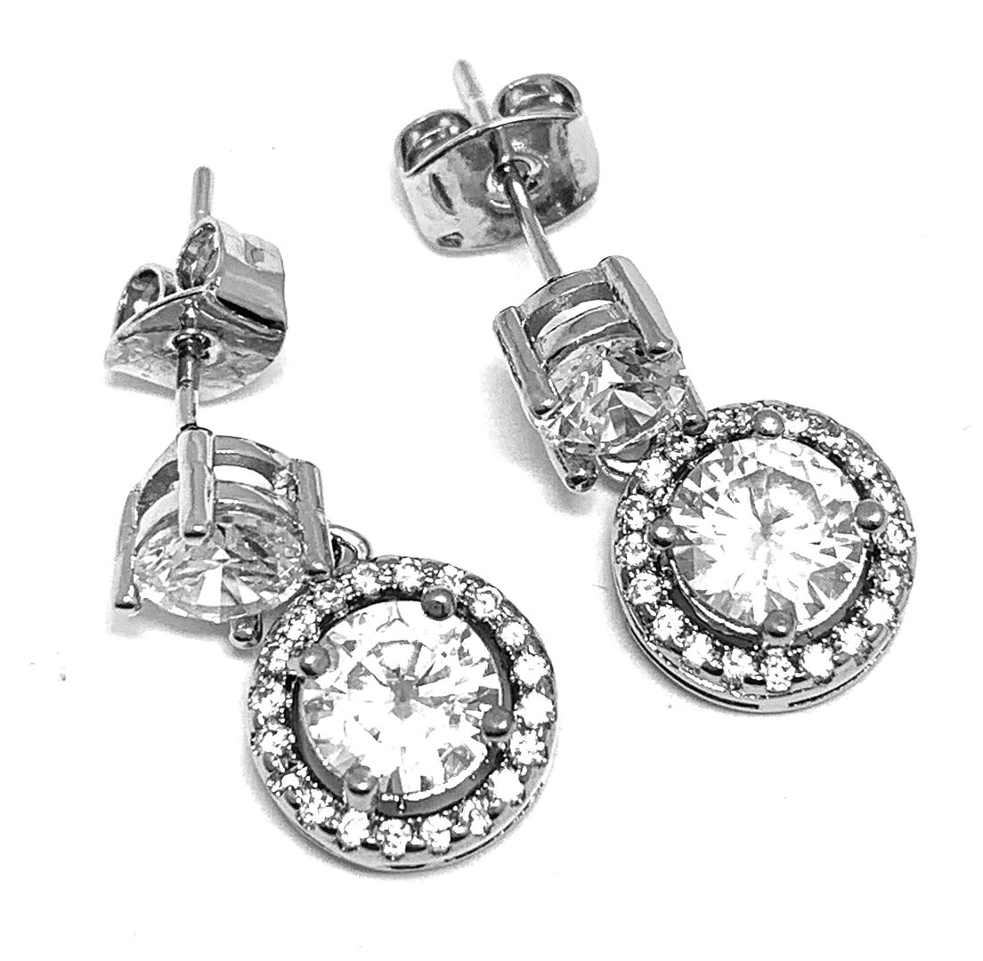 2.00ctw Diamonique Diamond Stud Earrings