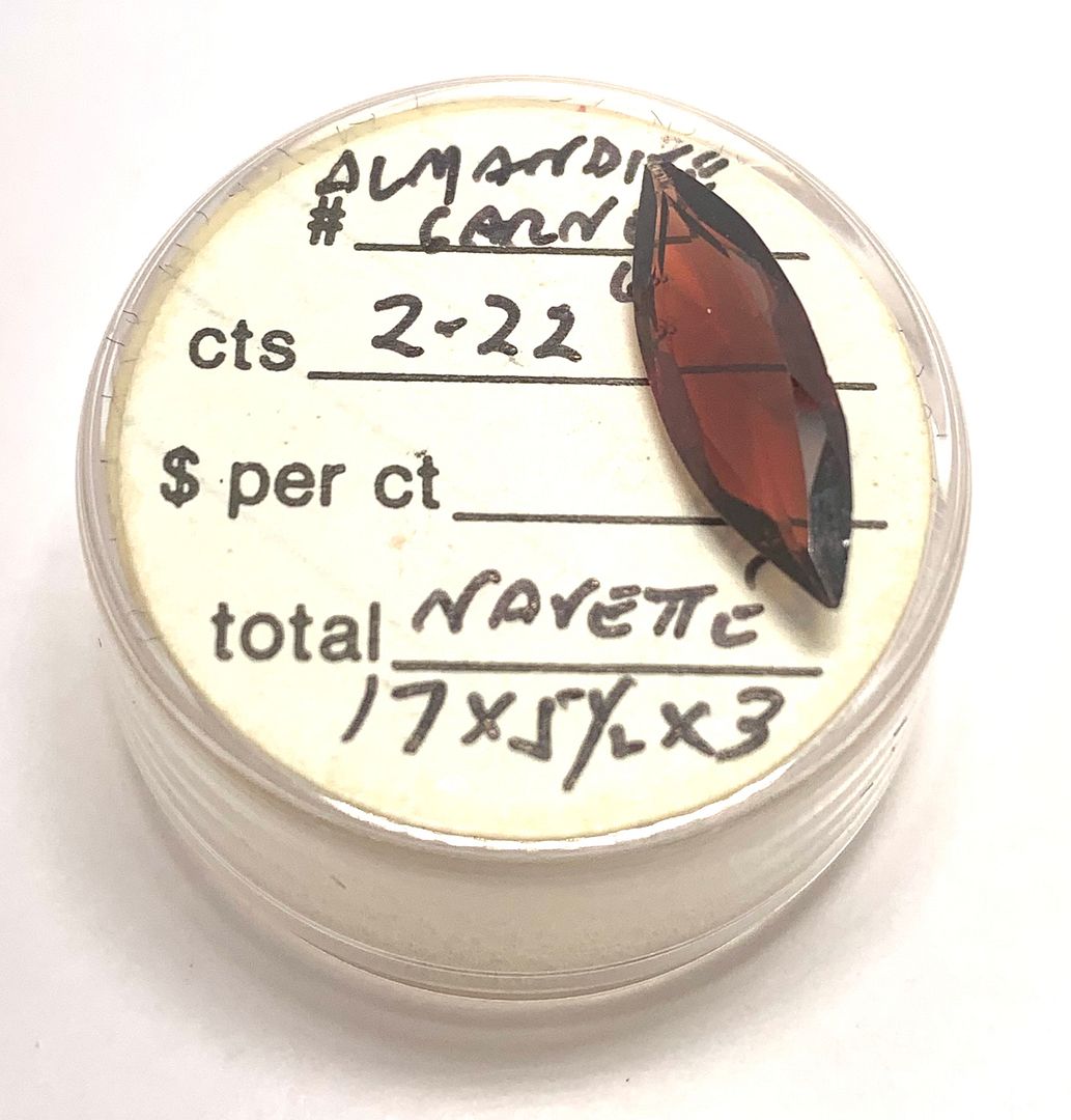 2.22ct  Natural  Almandine Garnet Loose Gemstone 17mm x 5.5 x 3mm