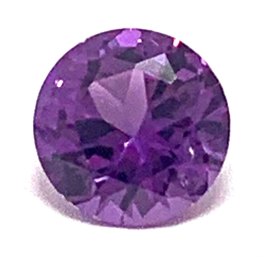 2.25 ct Natural Brazilian Round Cut Amethyst Gemstone 8X8 mm