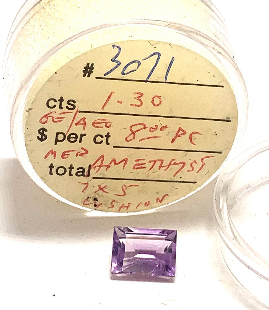 $225 Retail 1.30ctw Natural Untreated Brazilian Amethyst Loose Gemstones 7X5 MM