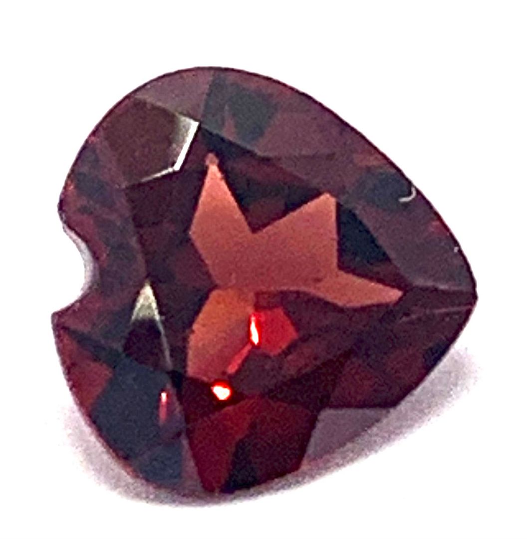 2.85ctw Natural African Untreated Heart Shape Garnet 9X9 mm