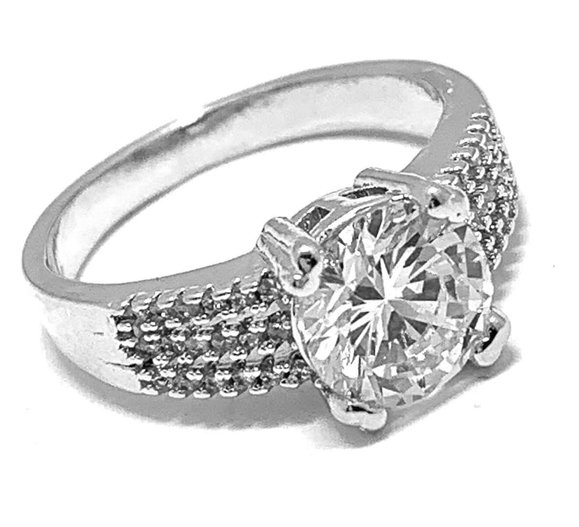 3.00ctw Diamonique Diamond Engagement Ring Size 7