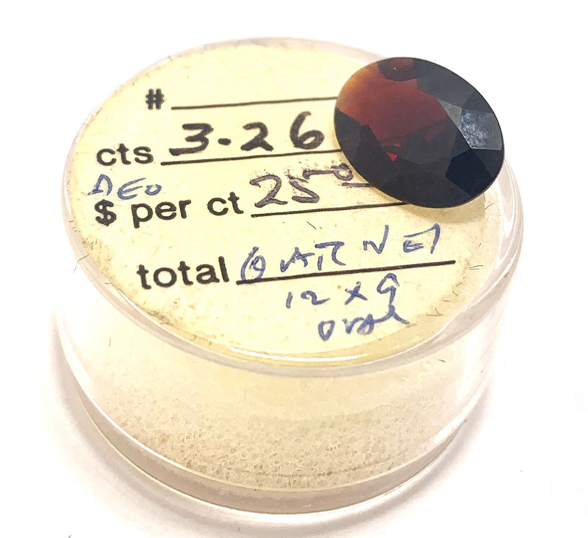 3.26ct Natural Garnet Loose Gemstone 12x9mm