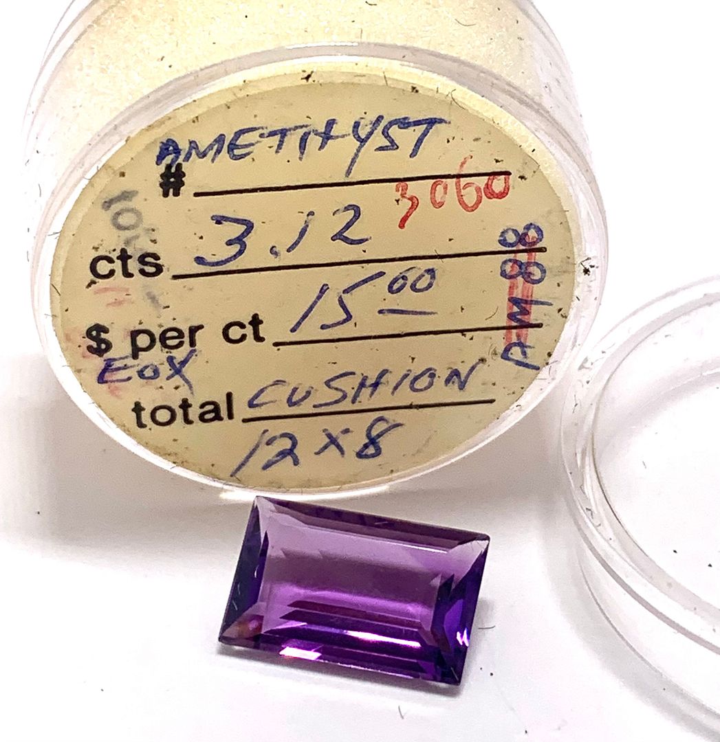 $335 Retail 3.12ctw Natural Untreated Brazilian Amethyst Loose Gemstones 12X8 MM