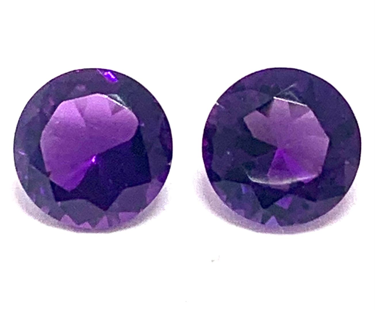3.38 ctw Lot of Matching Natural Brazilian Untreated Amethyst Gemstones