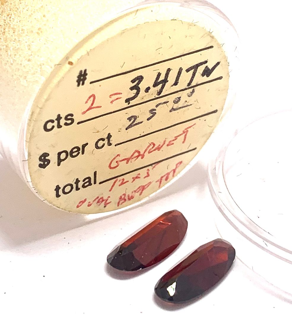 3.41ctw Natural Matching Untreated Indian Almandite Garnet Loose Gemstones 12X5 MM
