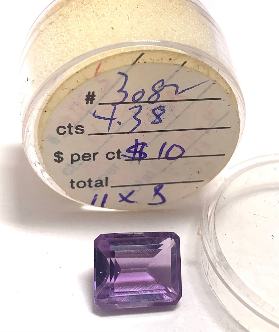$425 Retail 4.38ctw Natural Untreated Brazilian Amethyst Loose Gemstones 11X8 MM